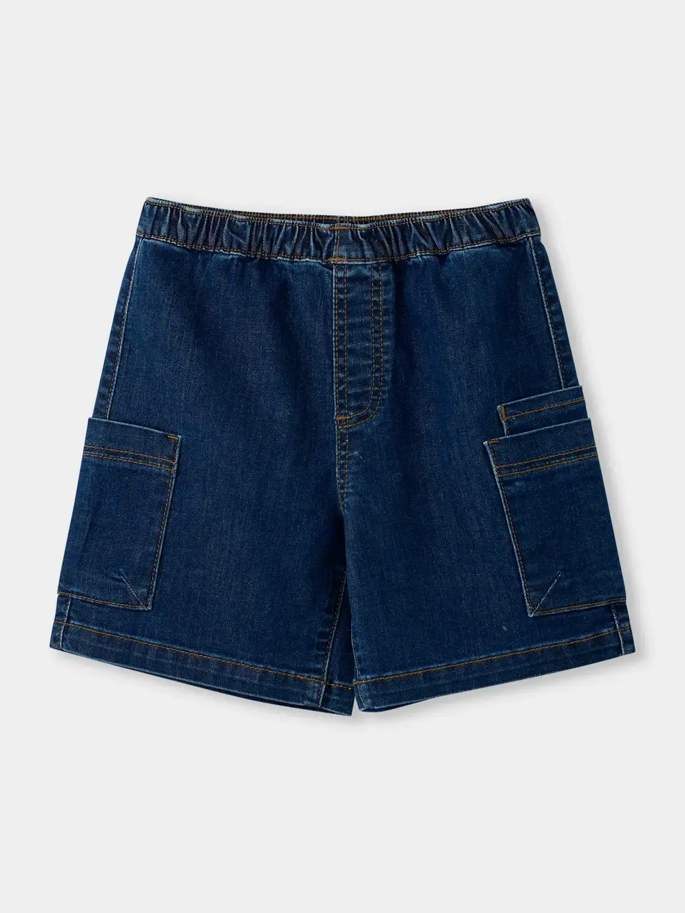 Quần Jeans BéTrai Túi Ốp Sườn - Màu chàm 001 - 4-5