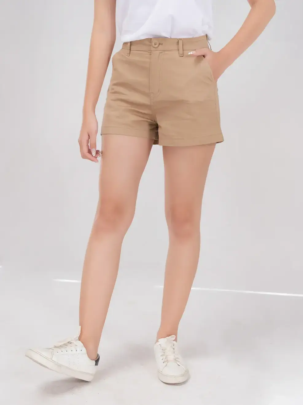 Quần Shorts Khaki Suông Trơn (SJN4022) - Màu nâu 010 - 25