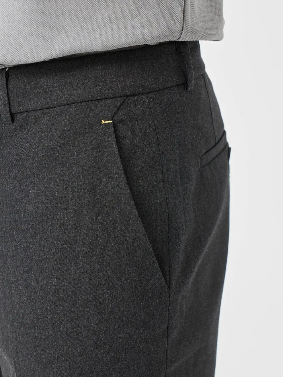 Quần Âu Nam Cạp Chun Ốp(qam7027) - Than chì 017 - 29