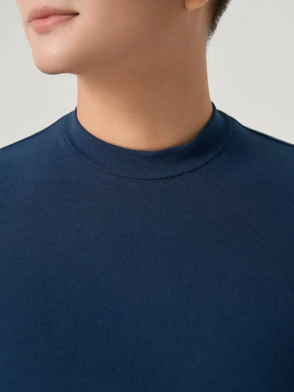 Áo Body Giữ Nhiệt Nam Cổ 3cm - Tím Than 006 - M