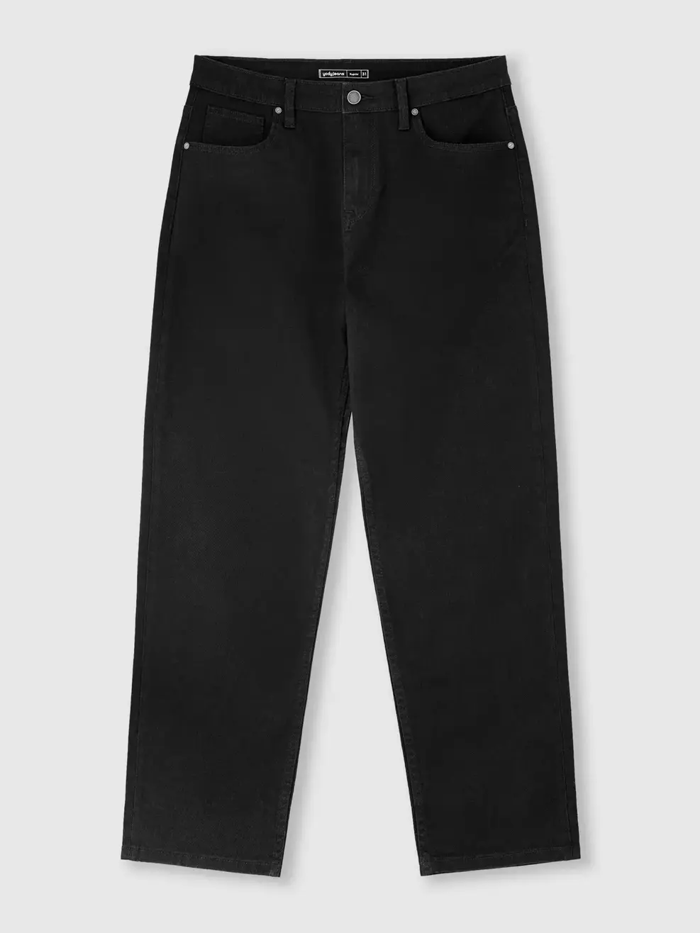 Quần Jeans Nam Regular Denim Like - Đen 001 - 28