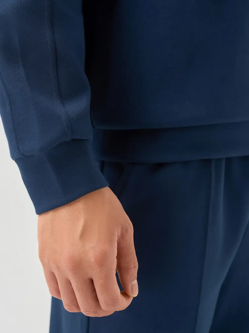 Bộ Đồ Nỉ Hoodie Nam In Chữ Ngực - Tím Than 006 - M