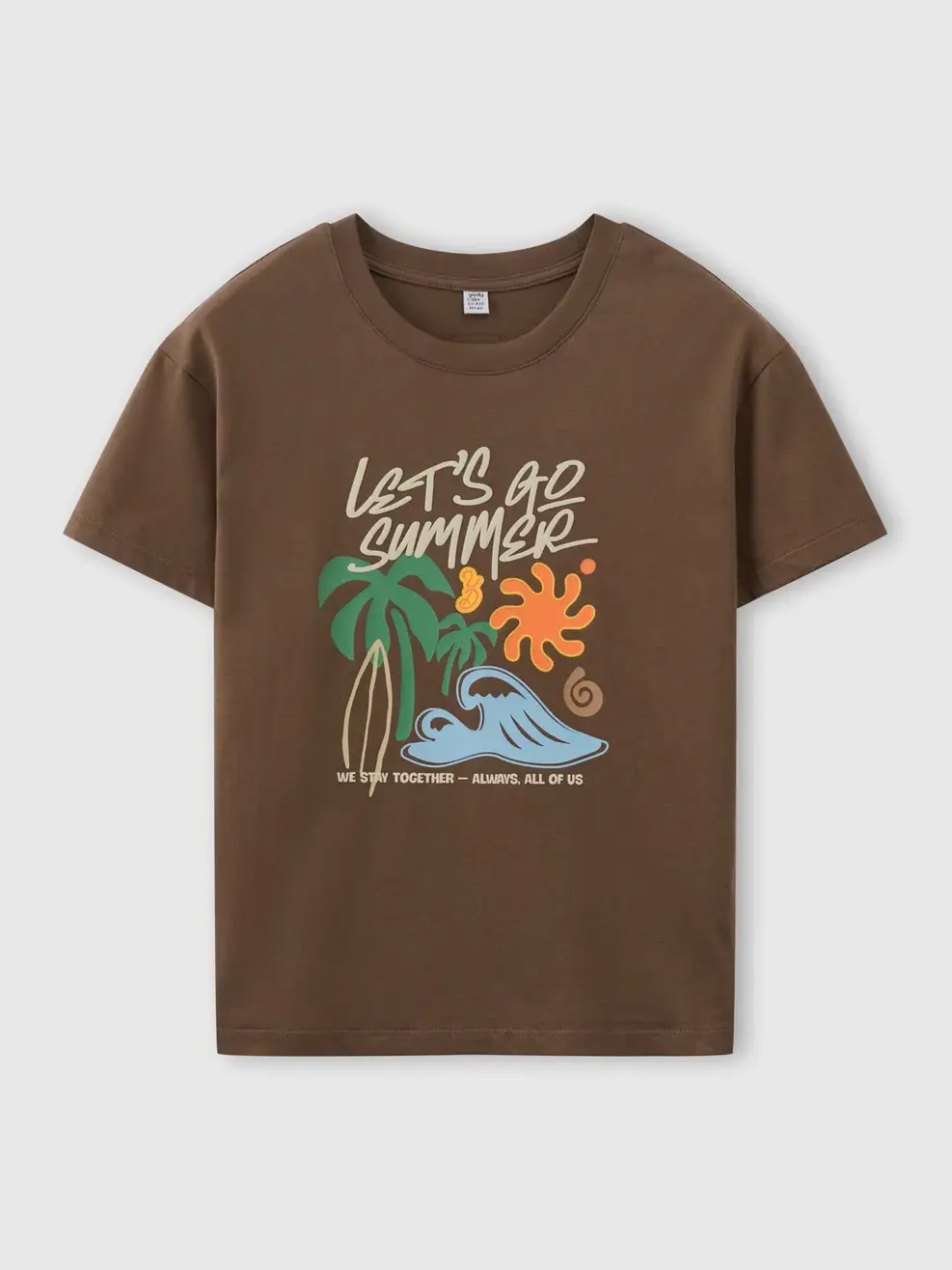 Áo Phông Let’s Go Summer - Nâu 123 - 122