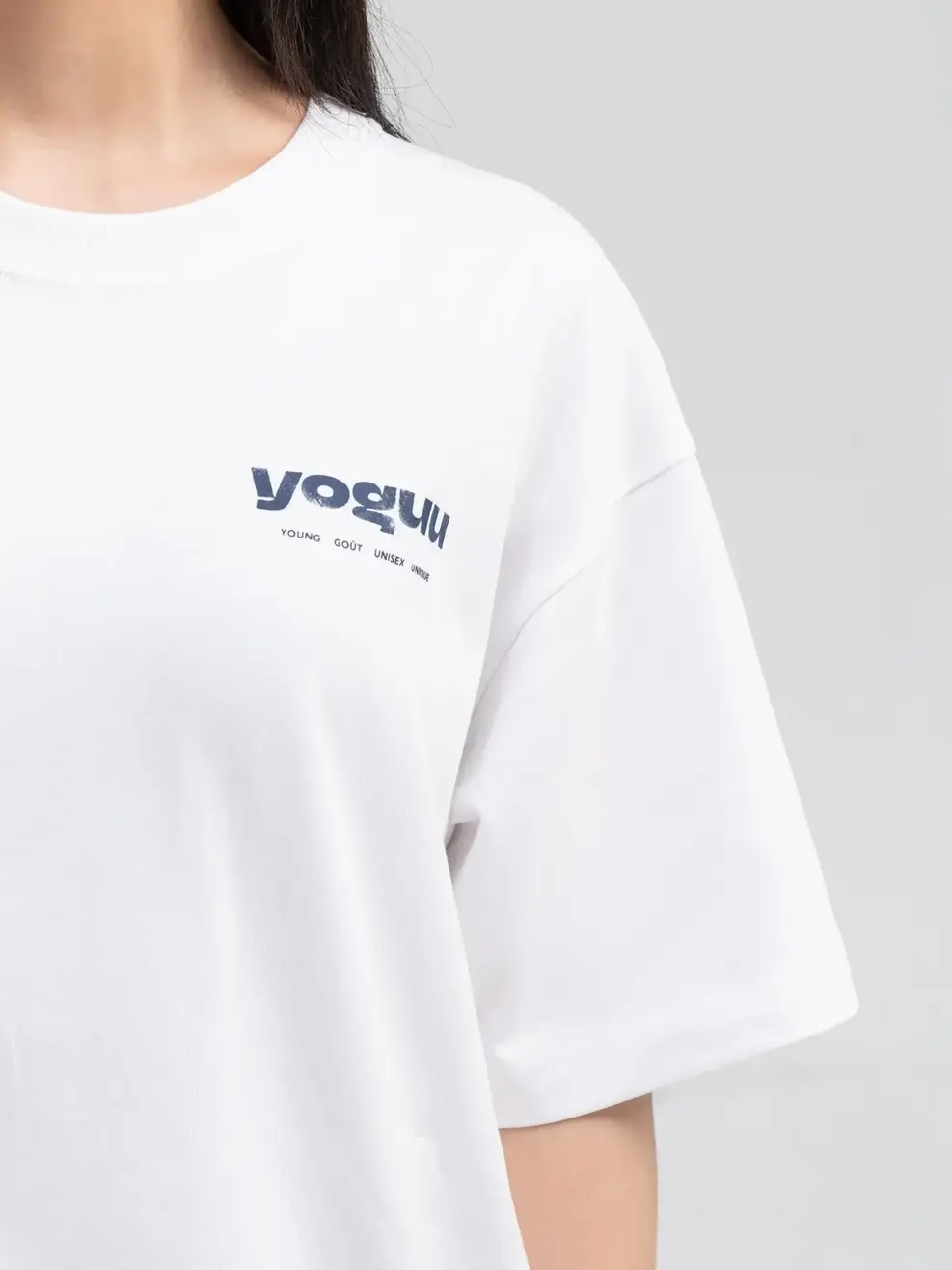Áo T-shirt Yoguu Sticker - Trắng - 1
