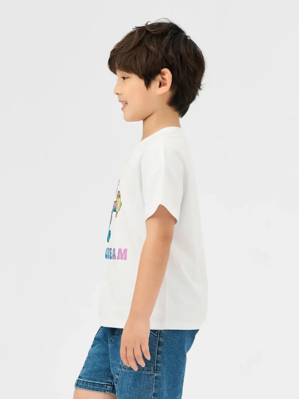 T-shirt Kid In Gấu Bột Ngô - Trắng 1 - 2