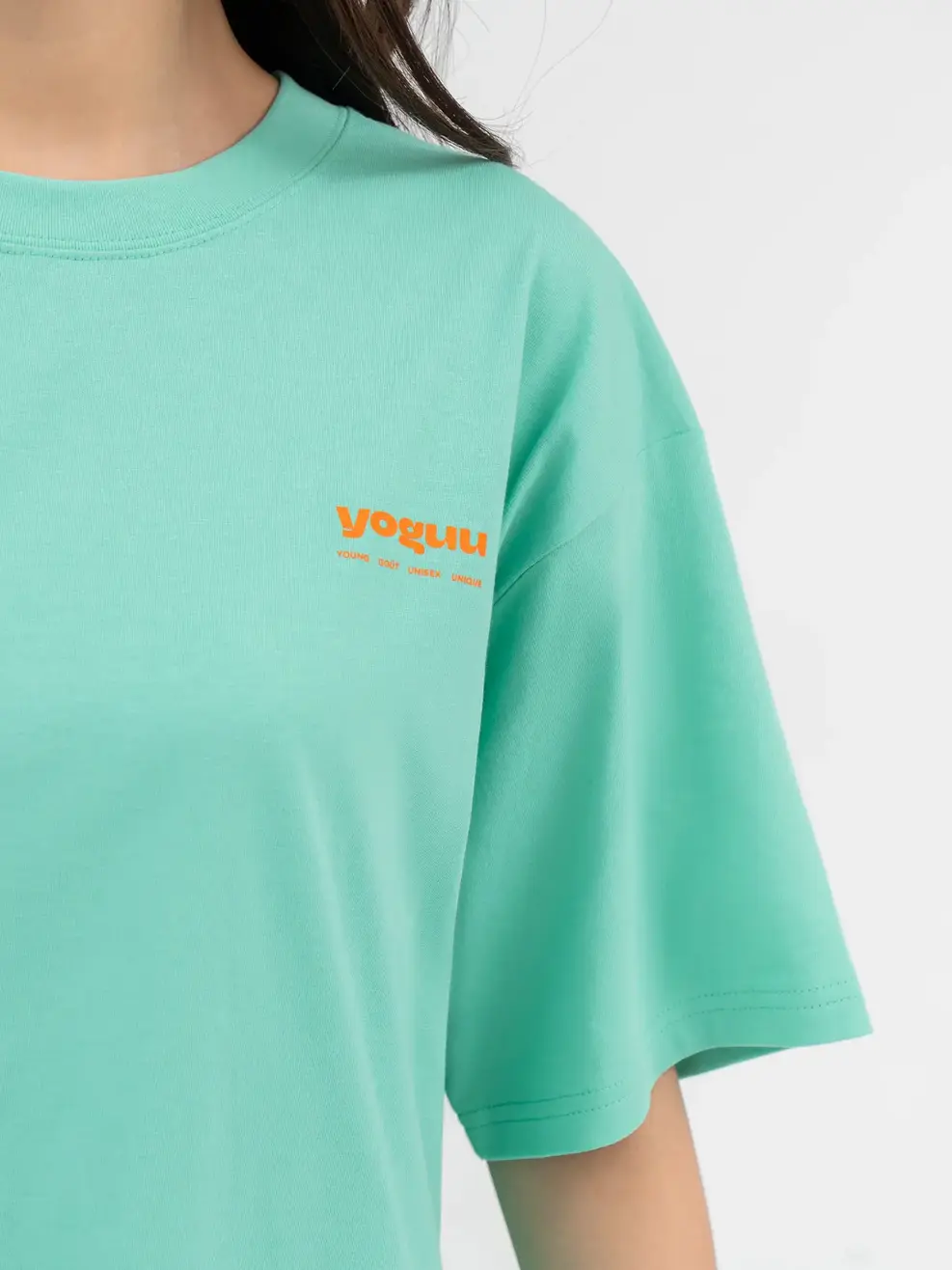 T-shirt Yoguu Basic  - Xanh ngọc - 1