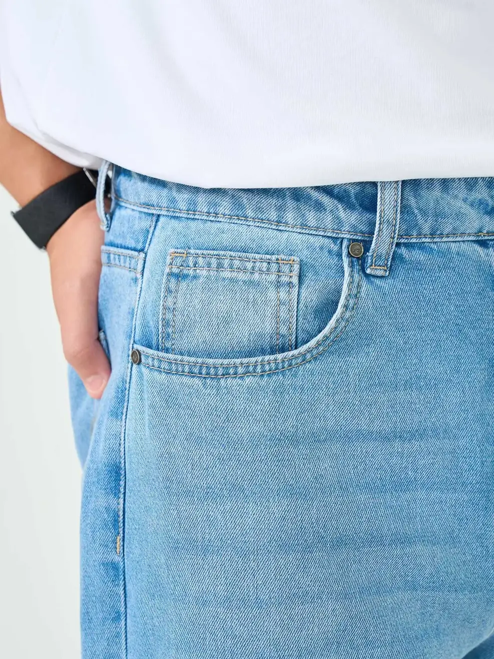 Quần Jeans Nam Straight Denim – Urban Indigo - Màu chàm 003 - 32