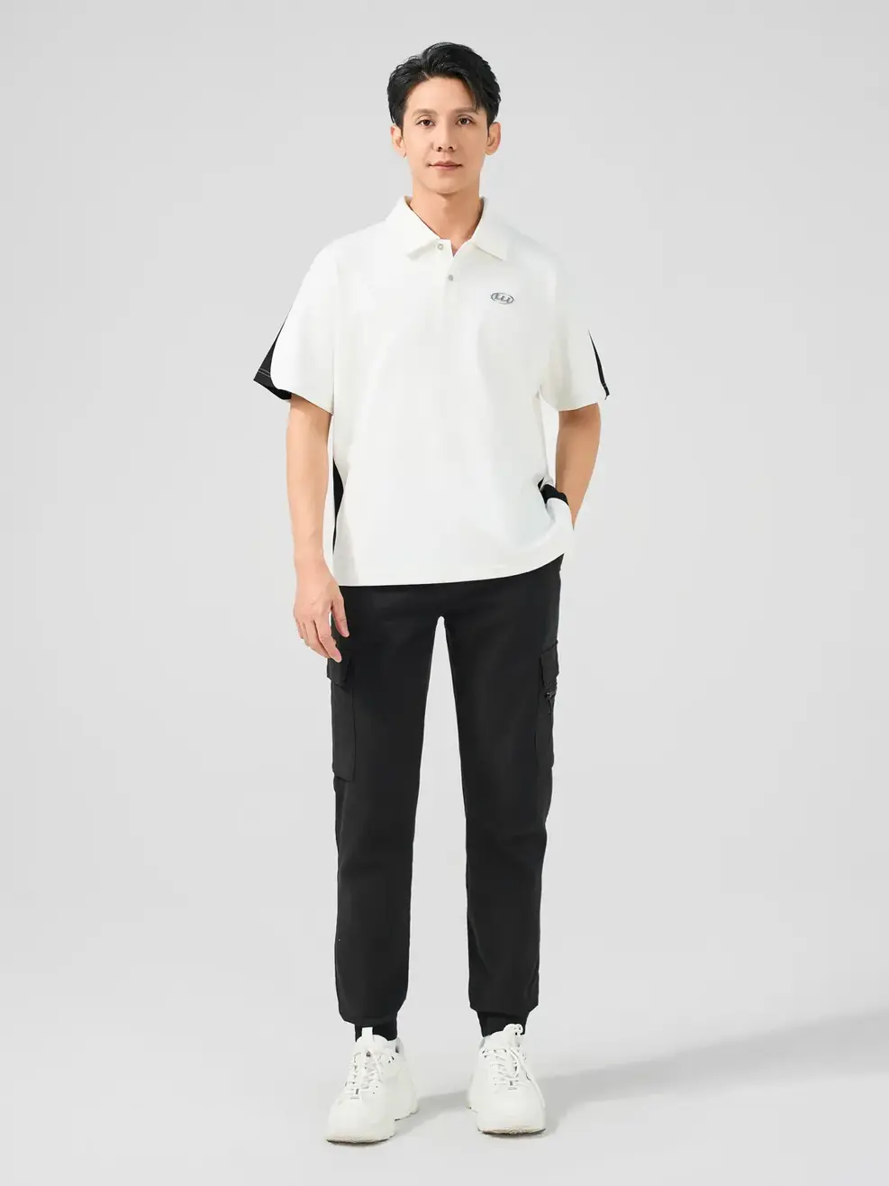 Polo Phối - Trắng - 2