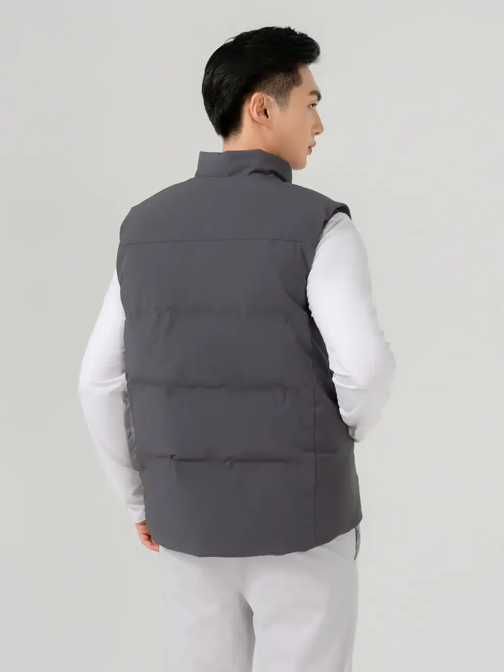 Phao Vip Nam Gile Ép Bonding - Ghi Đậm - M