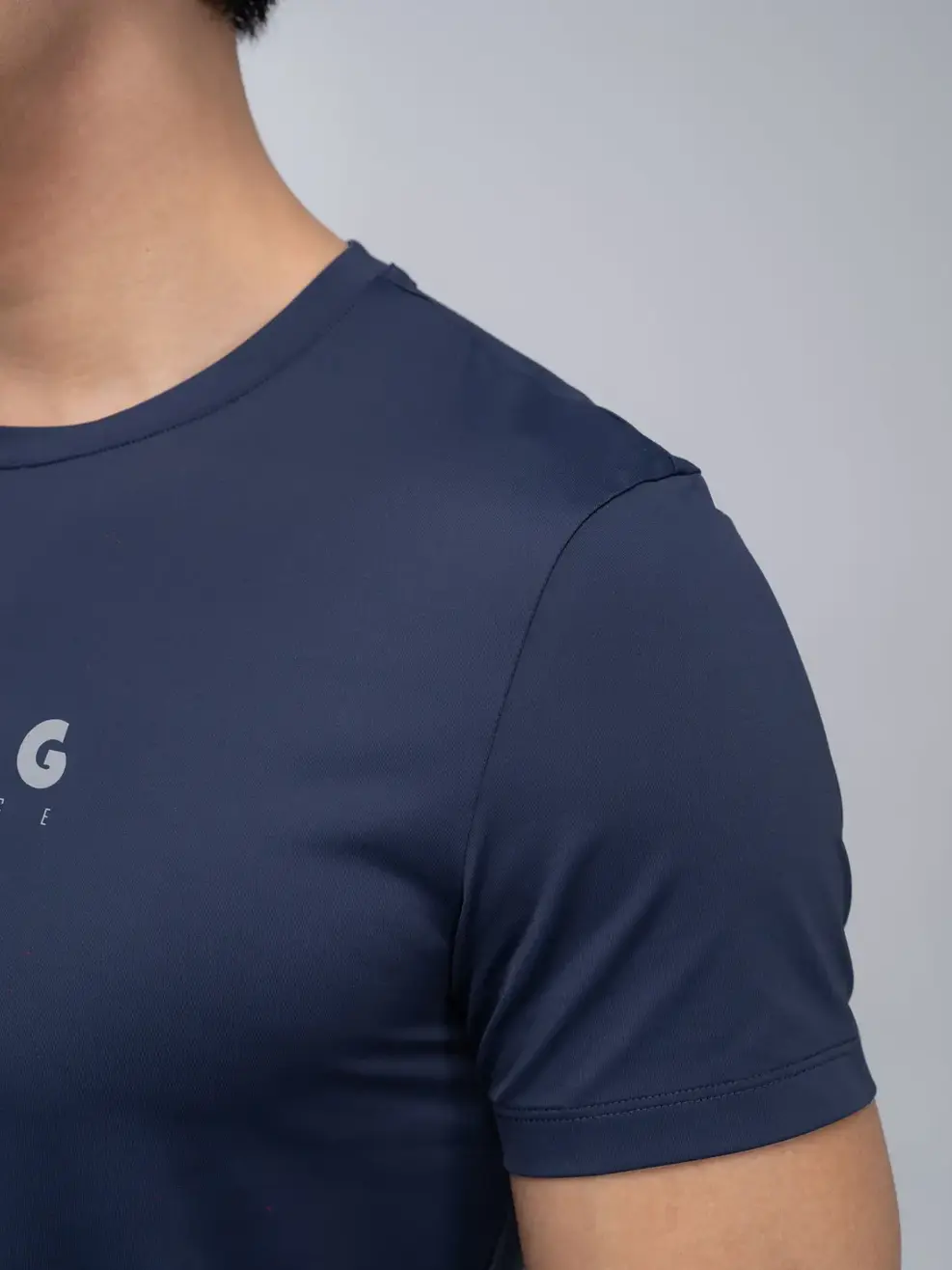 T-shirt thể thao nam running 2 - Tím than - XL