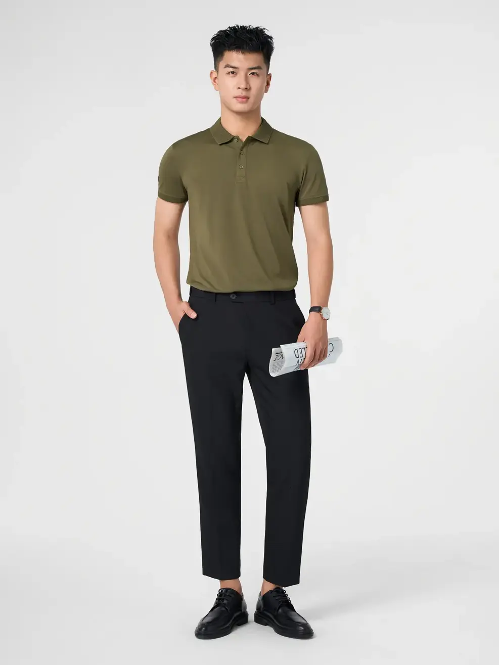 Áo Polo Nam Coolmax Bo Dệt Nổi-APM5179 - Ô LIU 029 - M