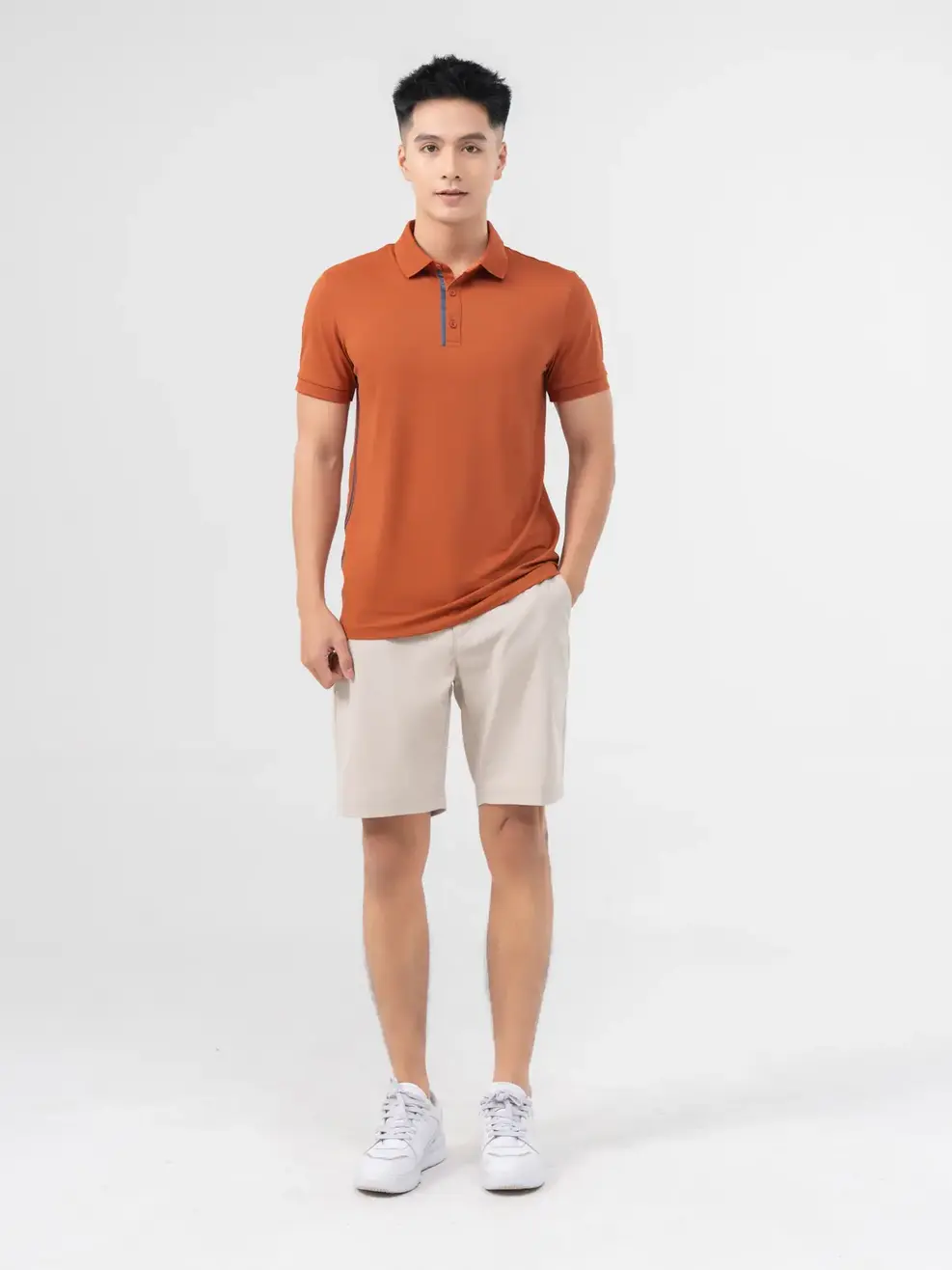 Quần Shorts Nam Kaki Diễu Túi Hậu (QSM5057) - Be 032 - 29