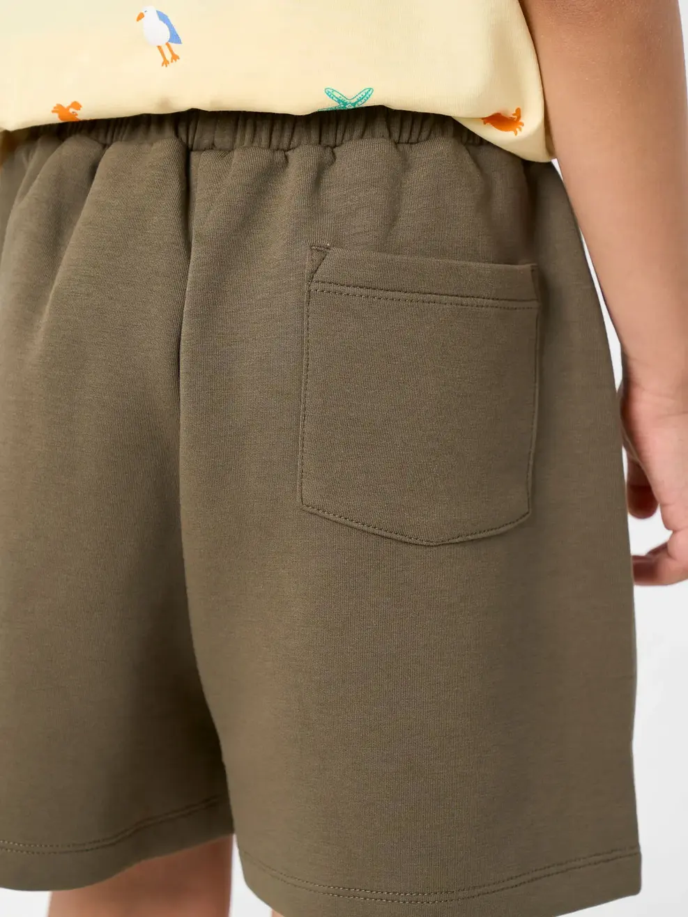Quần Shorts bé trai túi ốp kidult club - RÊU 035 - 110