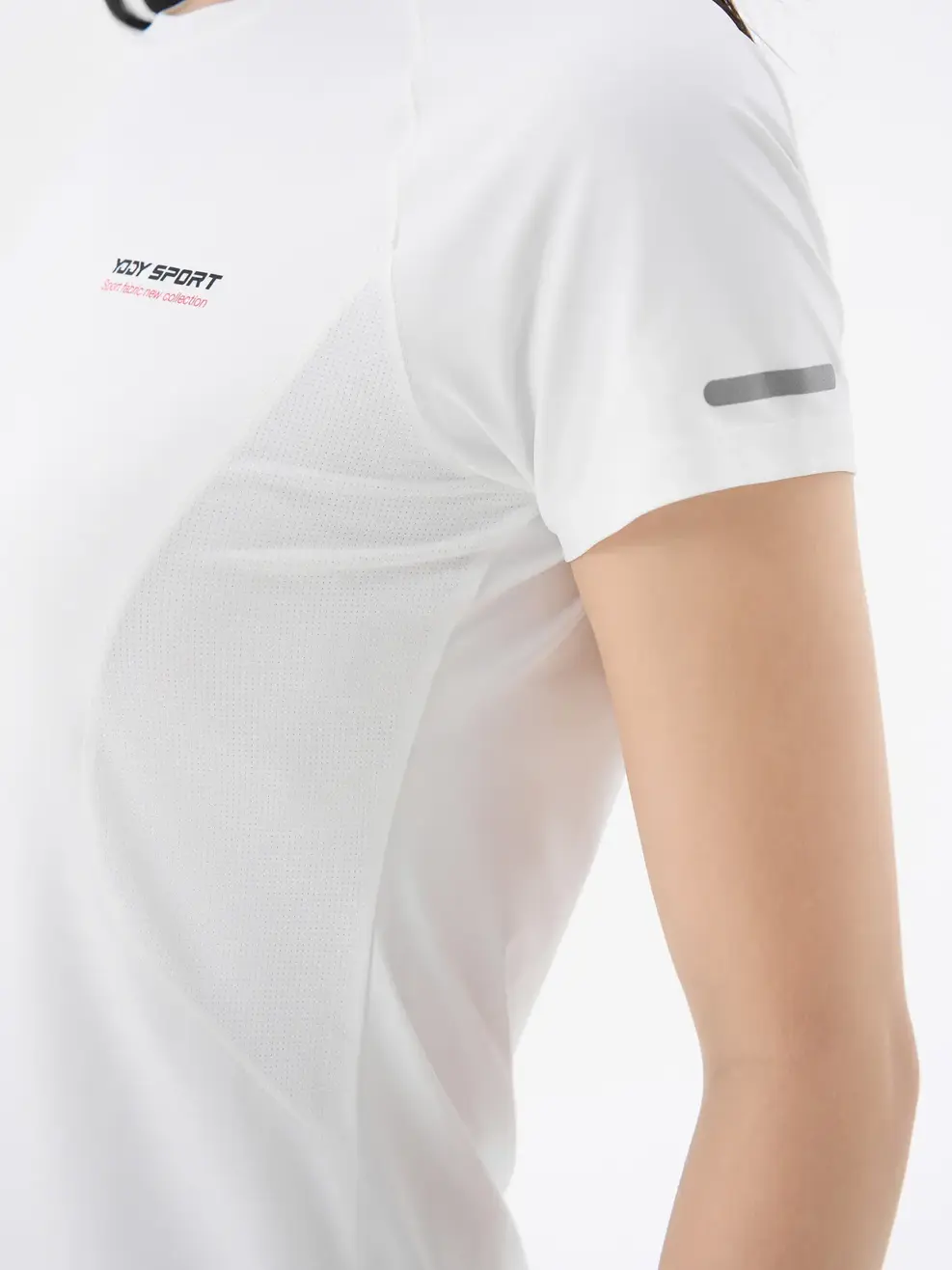 T-shirt Thể Thao Nữ Dáng Ôm Tay Raglan Phối - Trắng - S