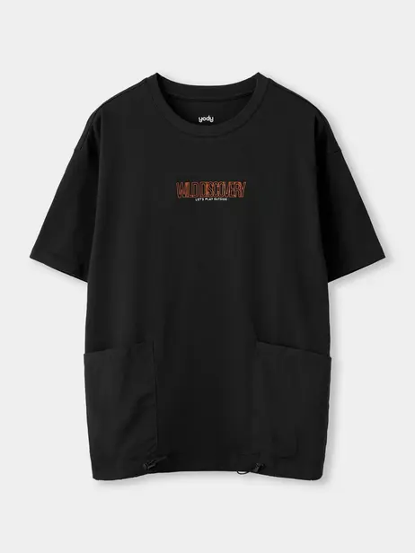 Áo Phông Kid Phối Gió Túi Ốp Sườn