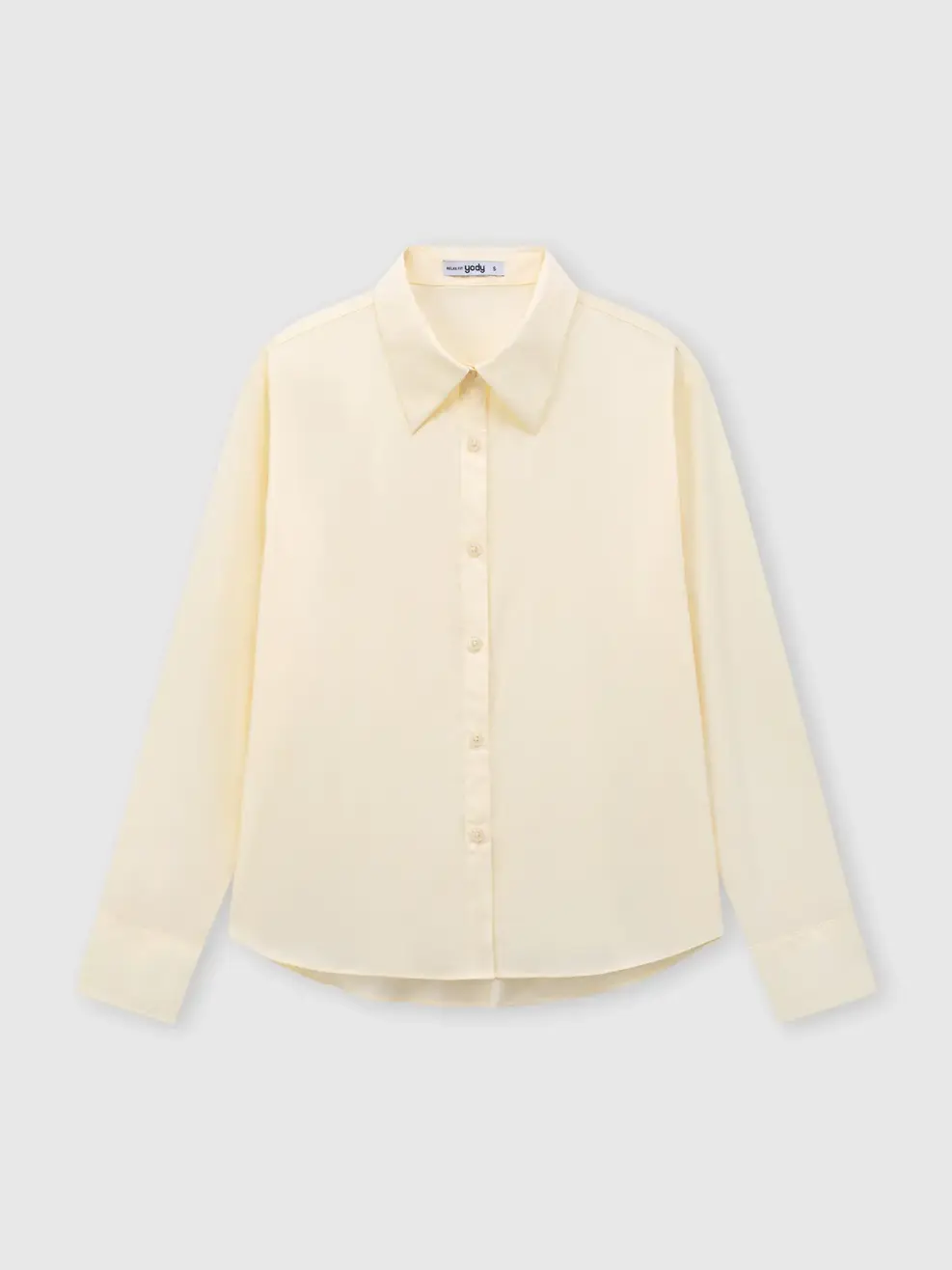 Áo Sơ-mi relax fit cotton blend essential - Màu vàng 006 - S
