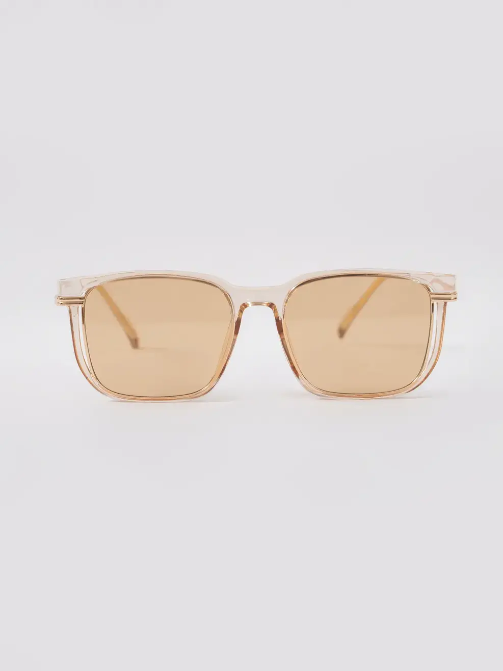 Kính Râm Phân Cực Gọng Kim Loại - Nâu - XXX