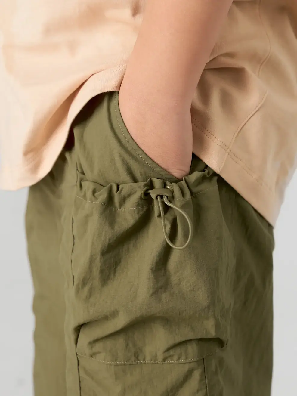 Sooc Kid Nam Bổ Thân Túi Rút Dây - Rêu - 8-9