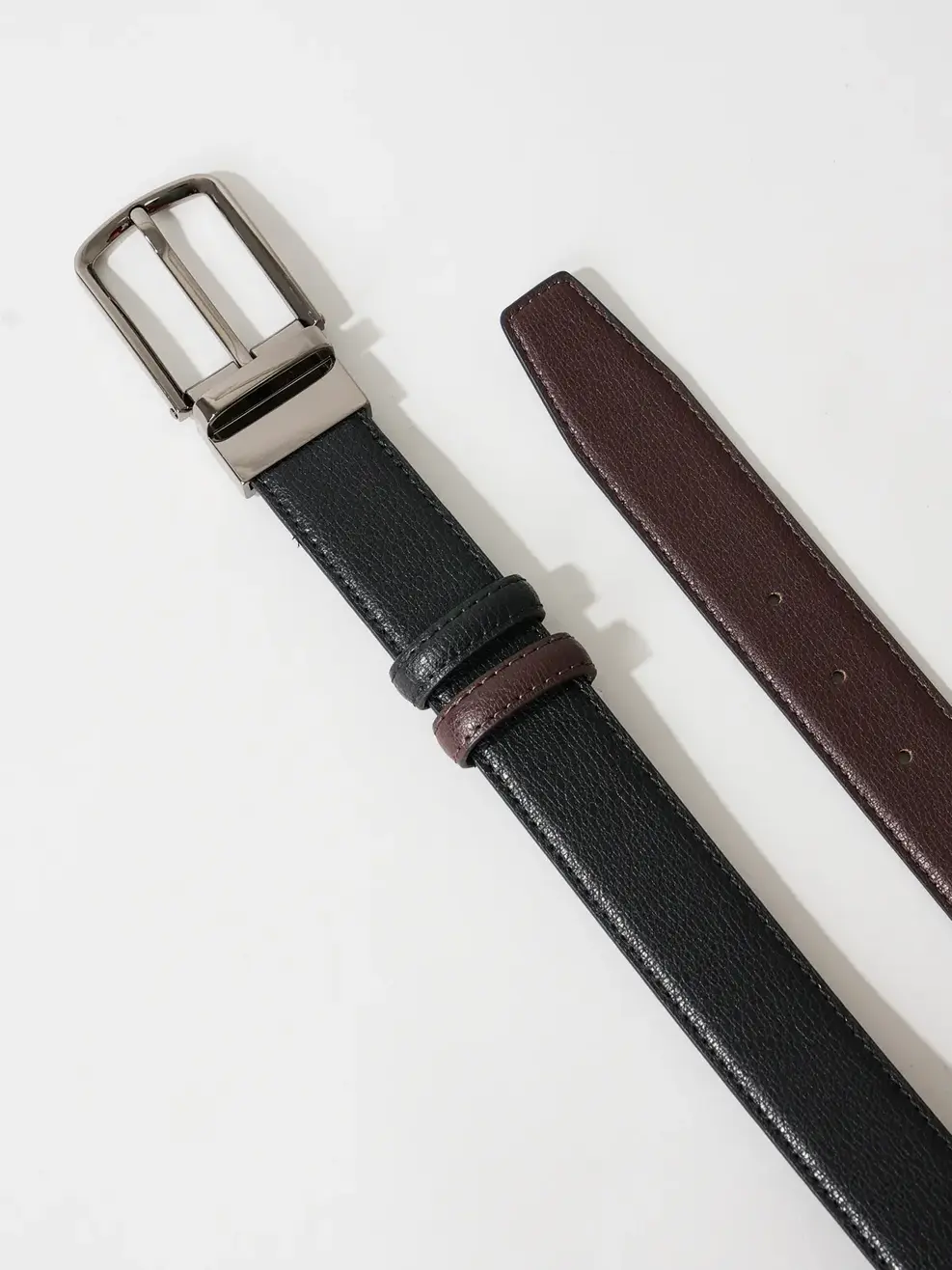 Thắt Lưng Nam Khoá Cài Mặt Xoay 04 - Đen Nâu - 115