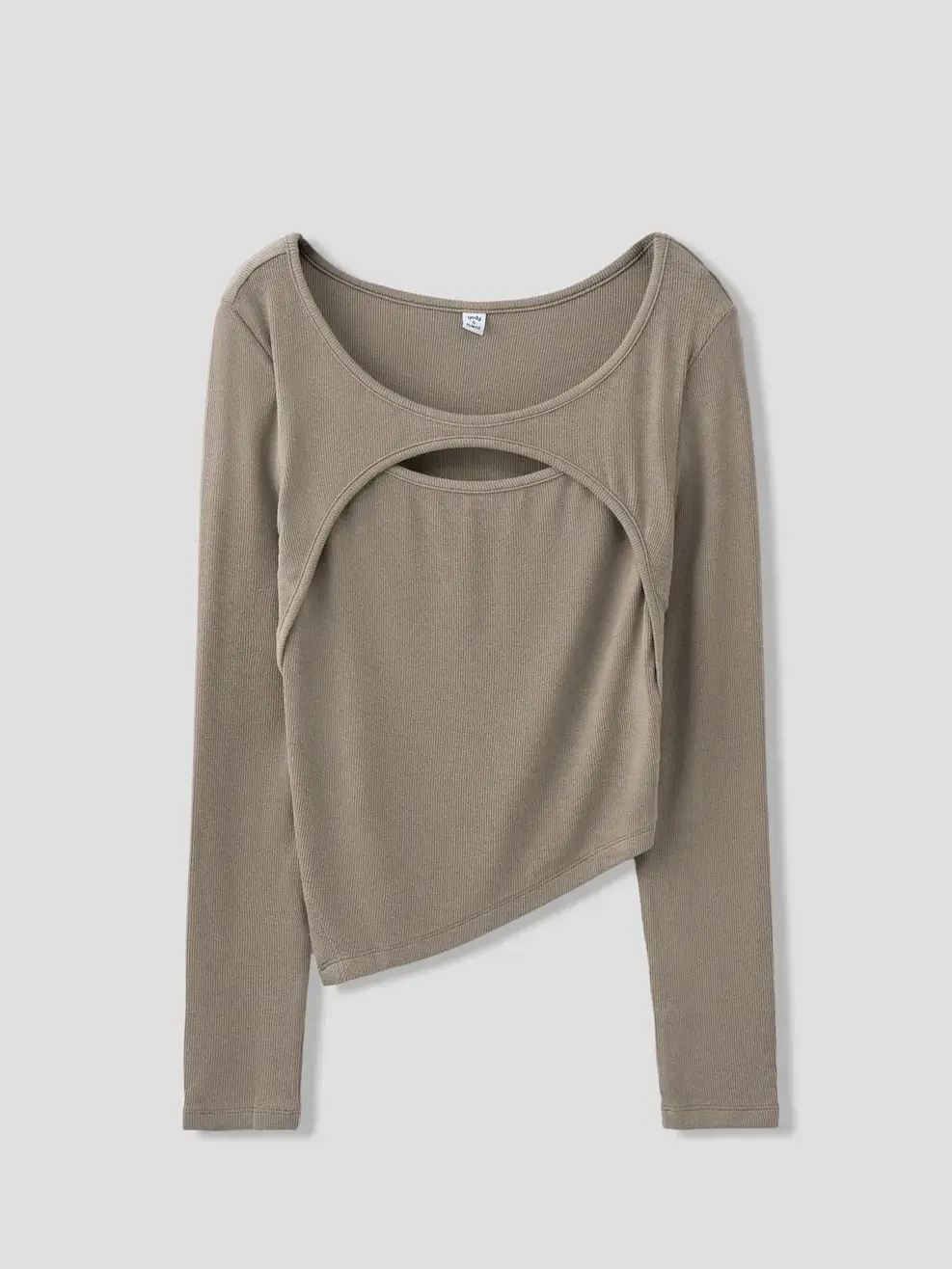 Áo Thu Đông Nữ Vạt Chéo - Nâu - S