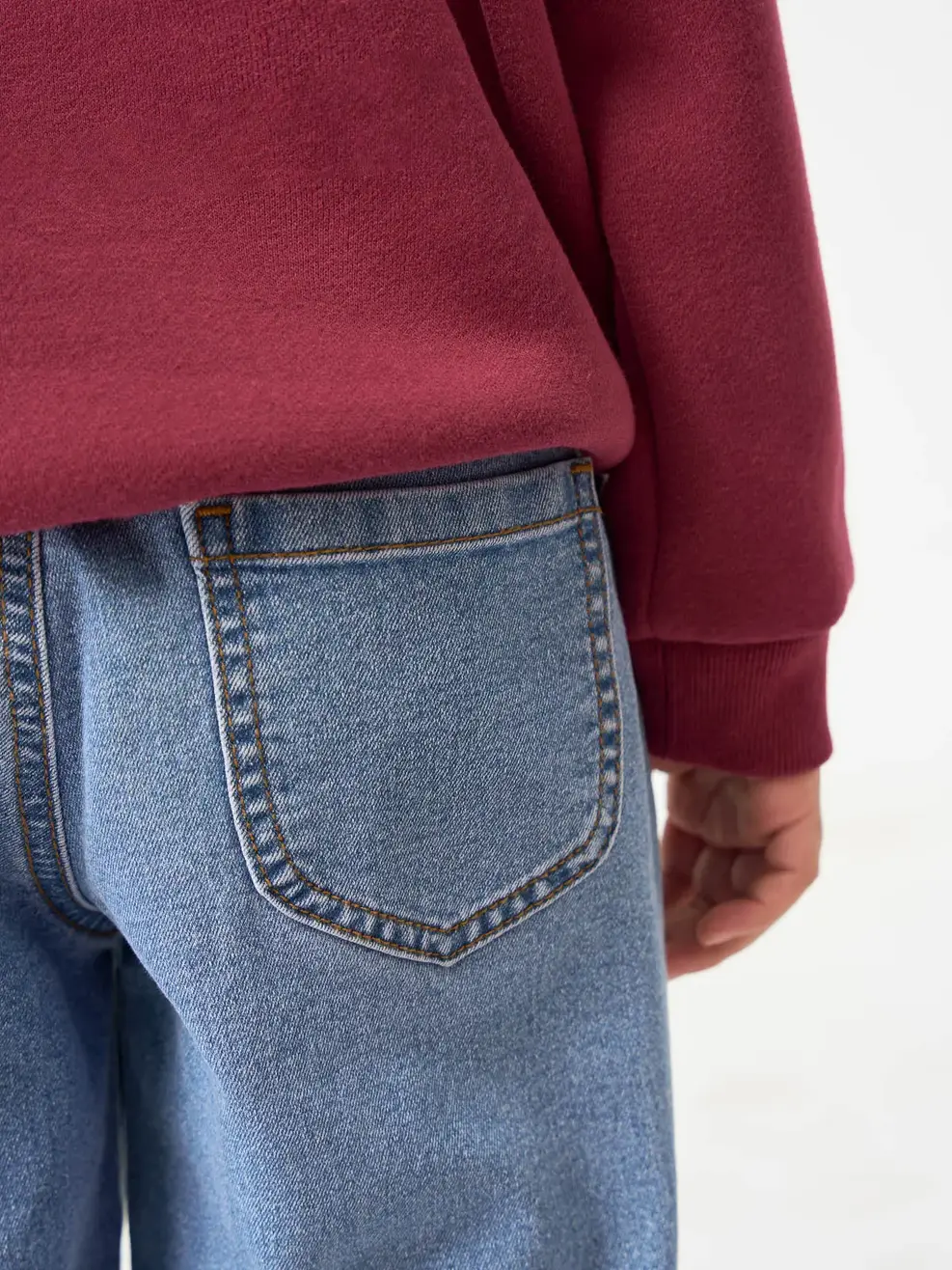 Quần Jeans Baggy Cạp Chun - Màu chàm 003 - 110