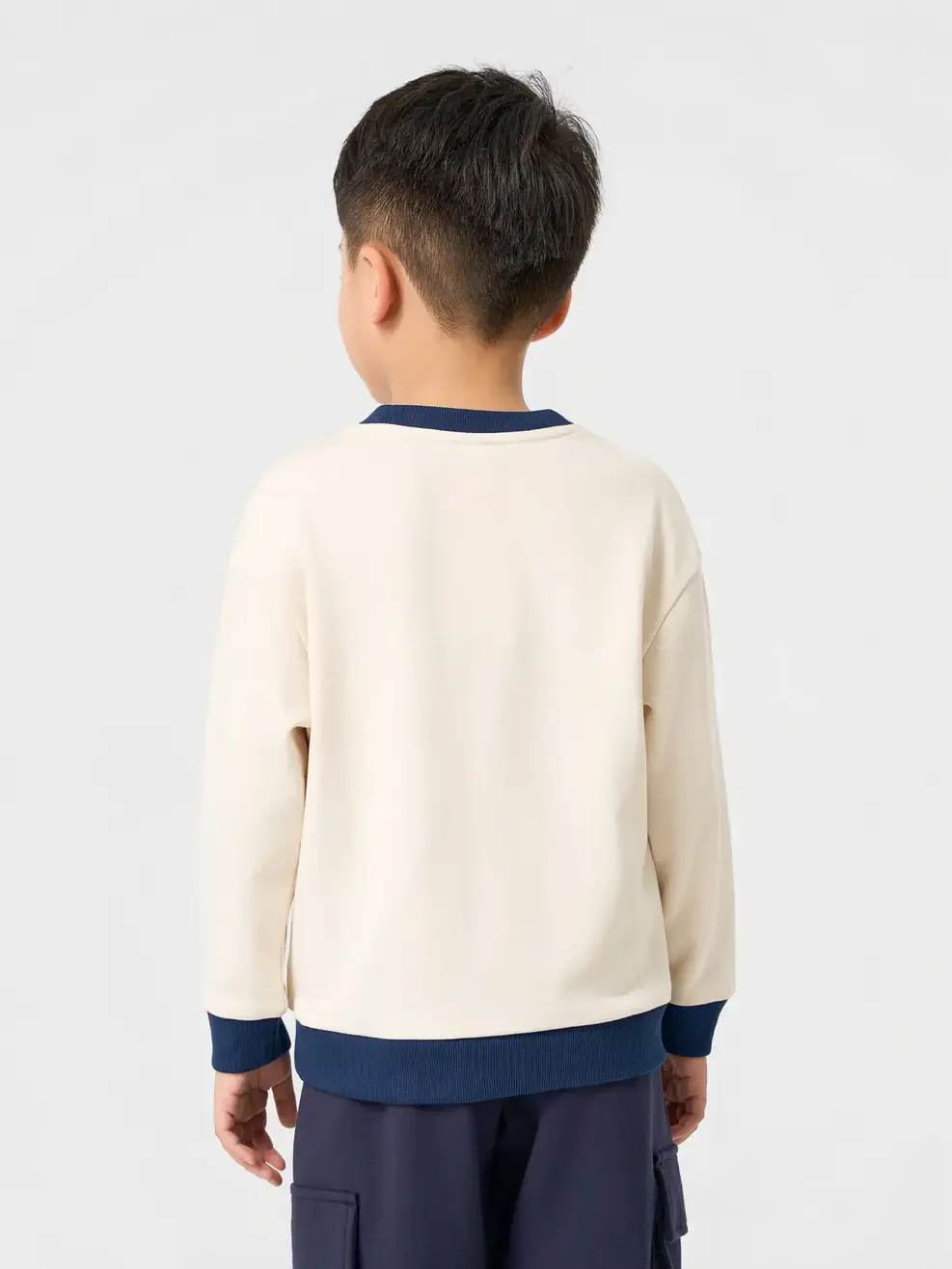 Áo Nỉ Cổ Tròn Funny Time - Tím Than 006 - 104