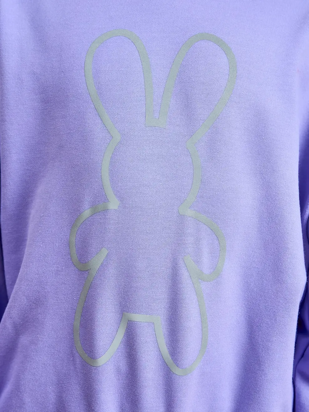 Bộ đồ kid in thỏ - Tím - 2