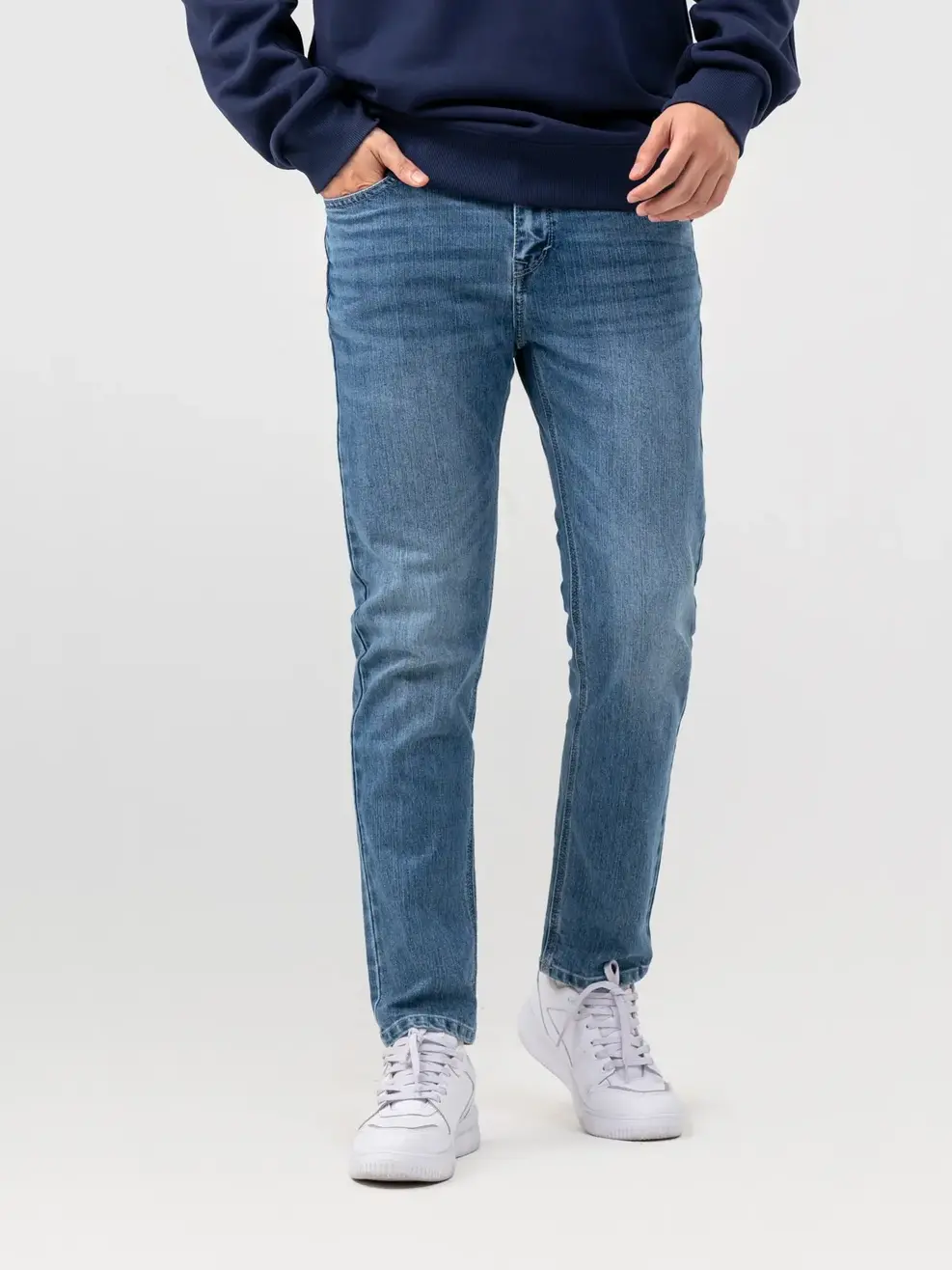 Quần Jean Nam Slim Cotton Dễ Mặc  - Xanh - 28