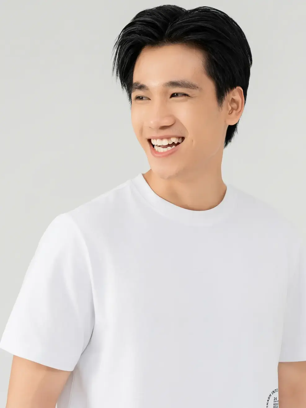 Áo Phông Nam 24H - Trắng - M