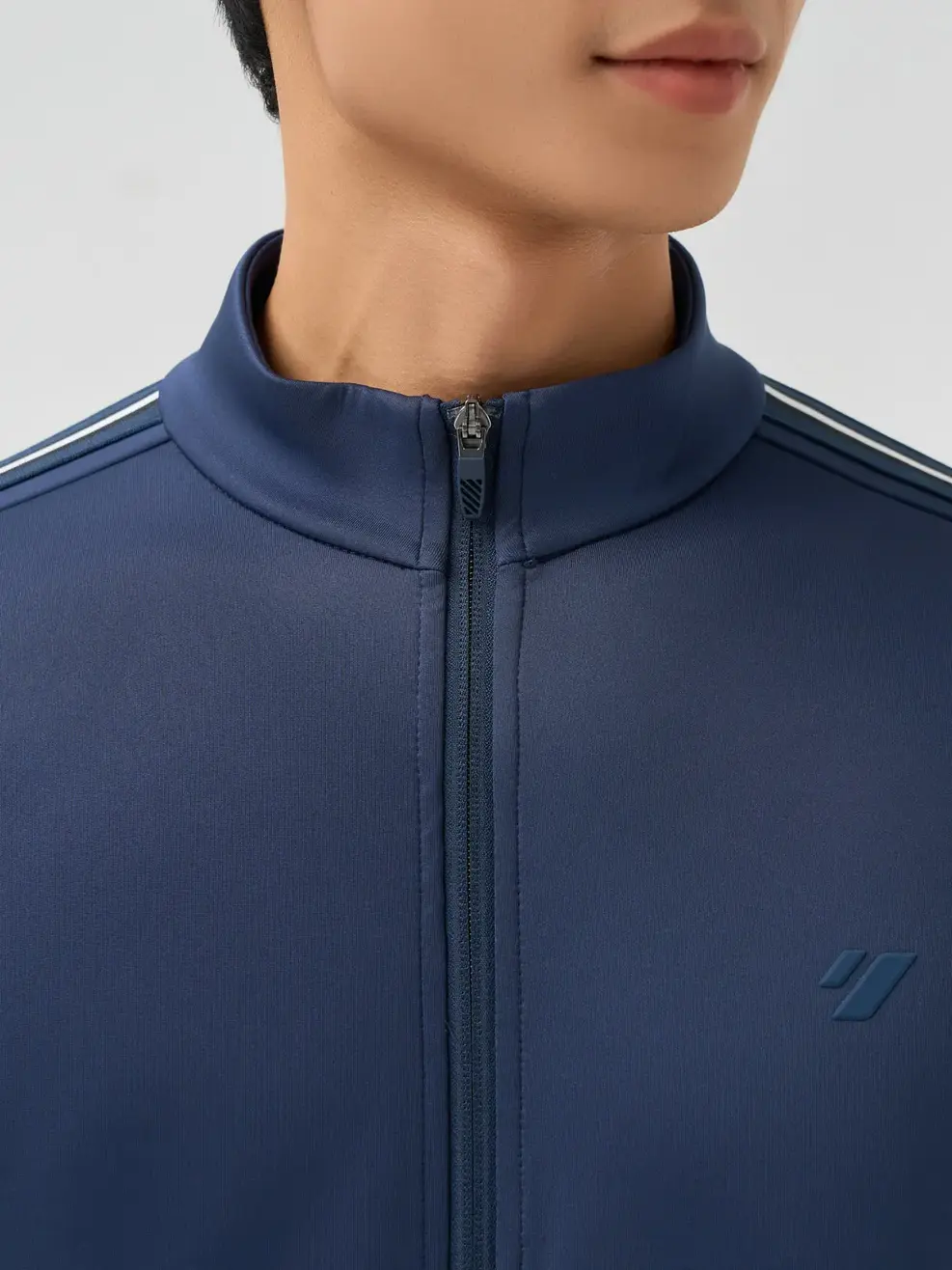 Bộ Đồ Nỉ Nam Thể Thao Phối Dây Dệt - Tím Than 009 - M