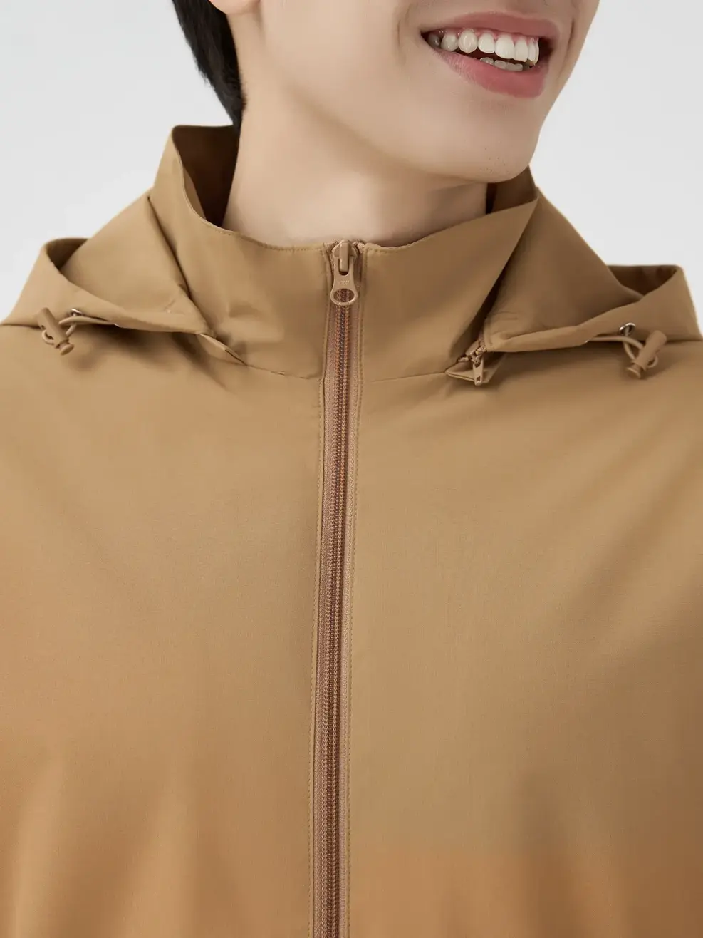 Áo Khoác Gió Nam Basic - Nâu 218 - M