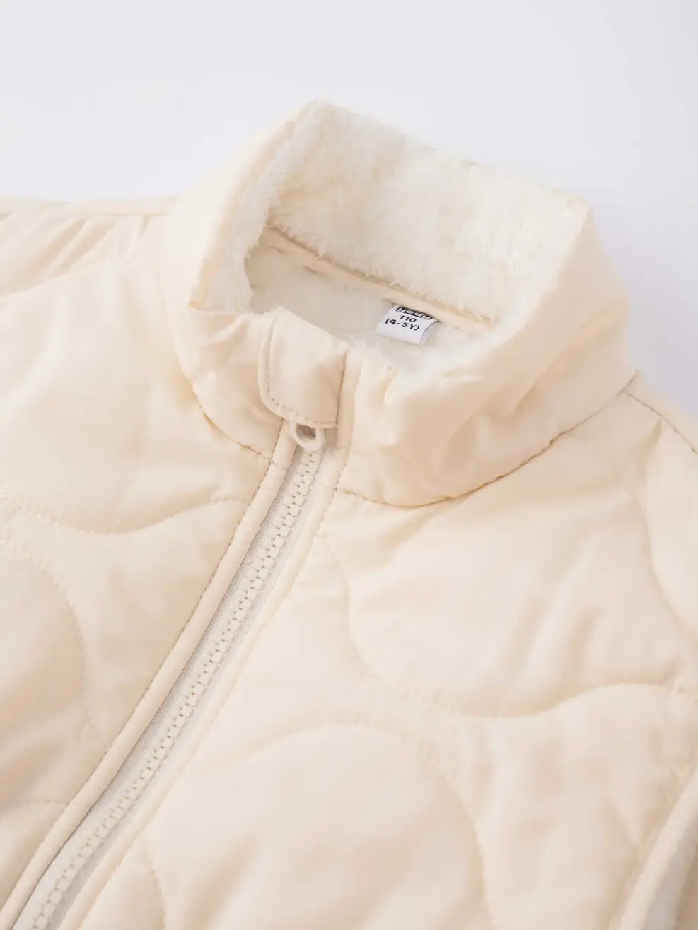 Áo Phao Gile Kid Cổ Dựng Chần Sóng Ngang - Be 170 - 110