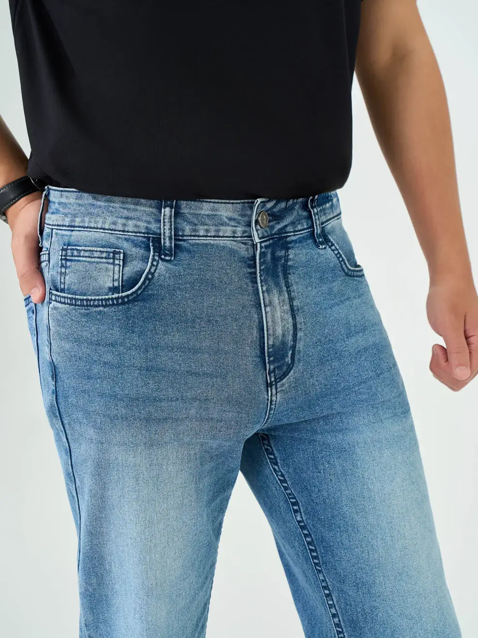 Quần Jeans Nam Regular Indigo  - Màu chàm 003 - 28