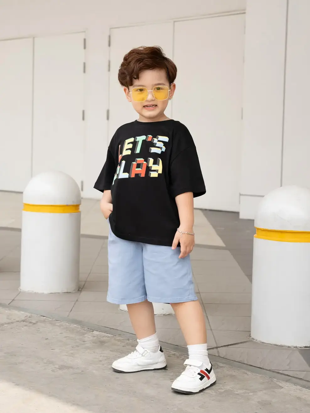 Sooc kid nam khaki 01 - Xanh lơ - 8