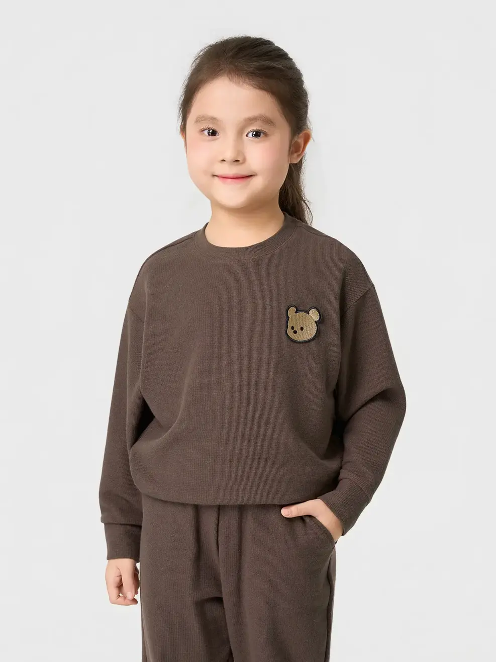 Bộ Đồ Thêu Gấu - NÂU 093 - 110