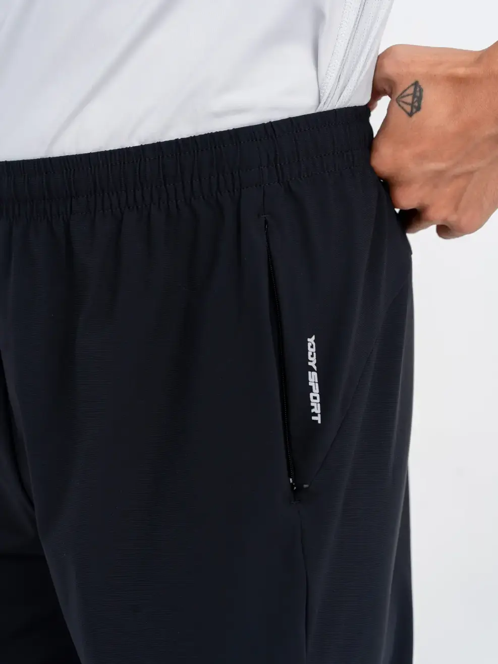 Quần Gió Thể Thao Nam 4 Mùa - Đen - 2XL