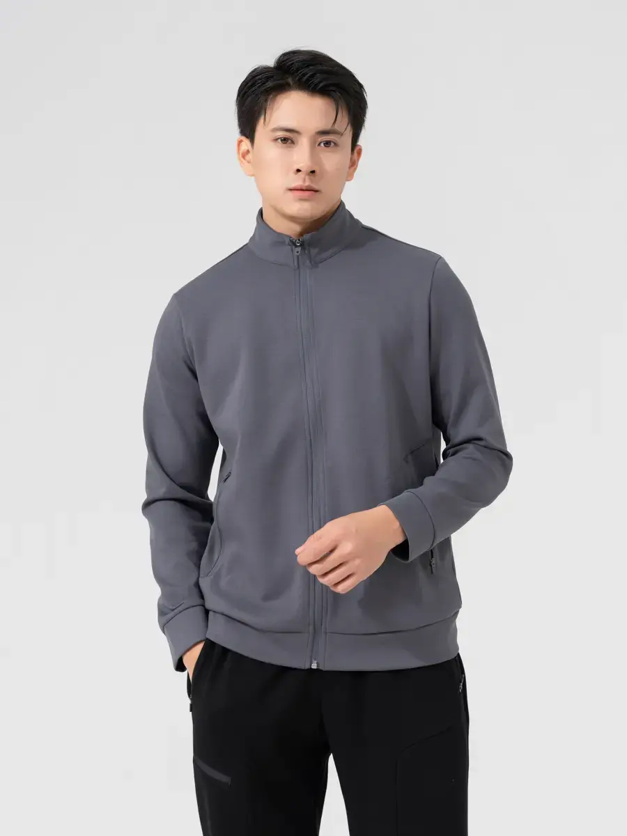 Áo Khoác Nỉ Thể Thao Nam Performance - Xám đậm - M