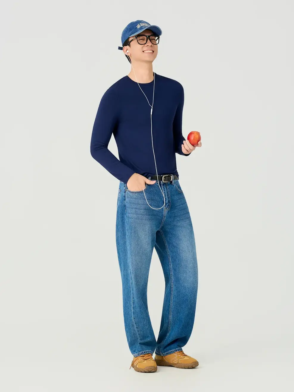 Áo Phông Nam Dài Tay Cổ Tròn Tfx - Navy 001 - M