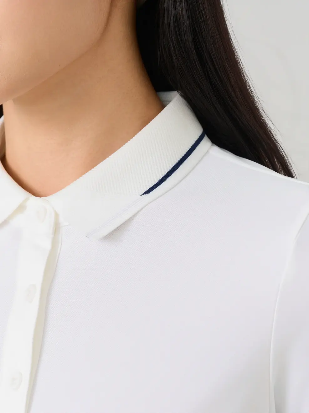 Áo Polo Thể Thao Nữ Cool Fx Phối Bo - Trắng 001 - XS