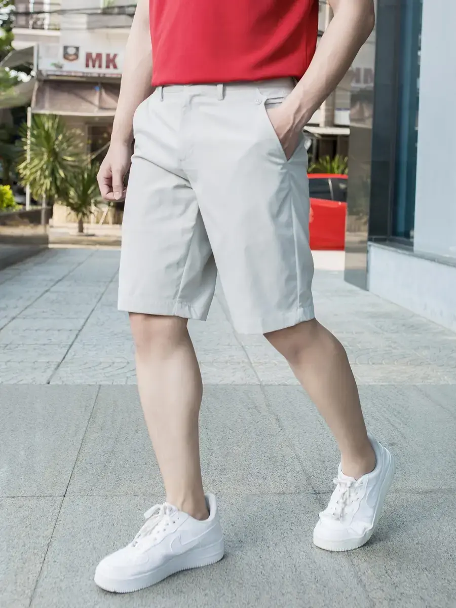 Quần sooc nam súp sườn - Ghi - 30