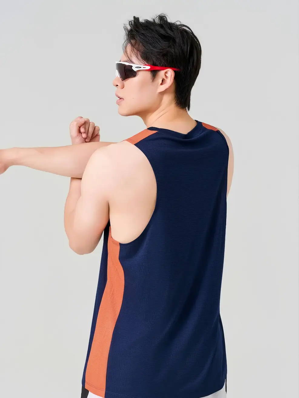 Áo Ba Lỗ Thể Thao Phối Màu  - Navy 008 - M