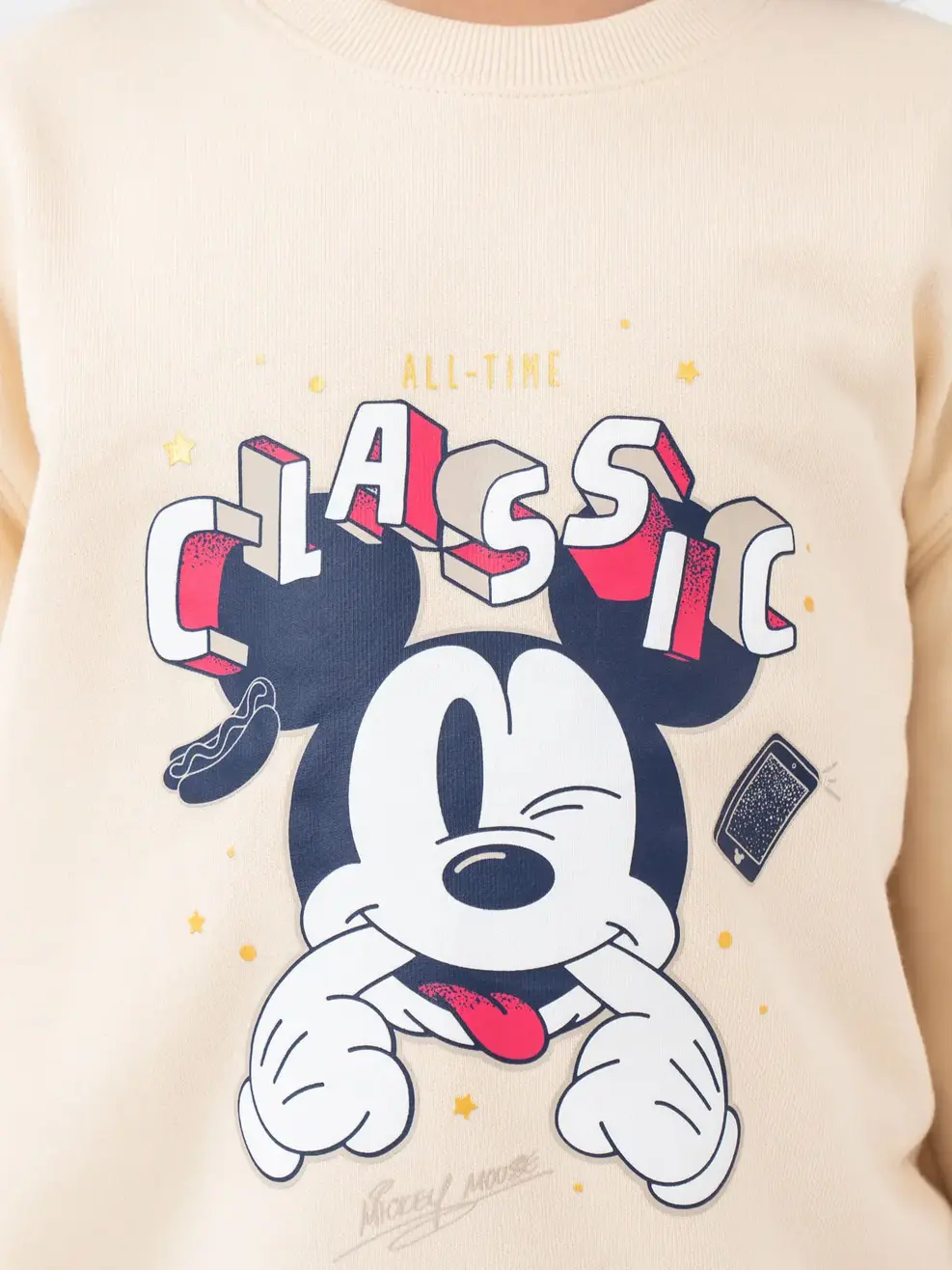 Áo Dài Kid Mickey - Be - 6