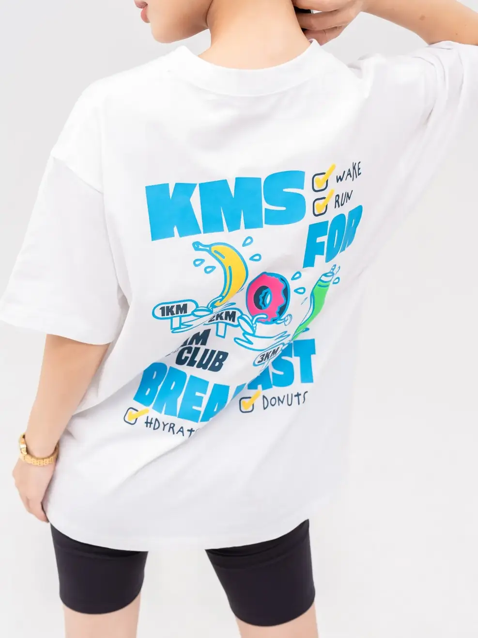 T-shirt Yoguu In Breakfast Cotton Usa - Trắng 1 - 1