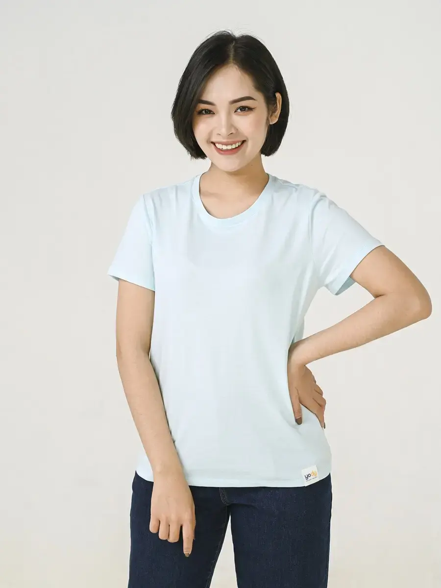 Áo thun nữ mác gấu - Xanh - XS