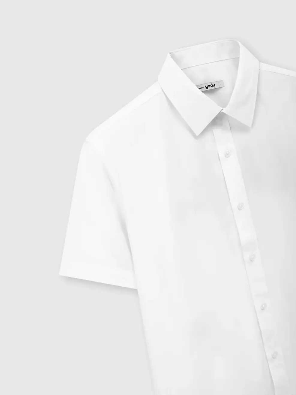 Áo Sơ-mi Ngắn Tay nam phom Slim Fit - TRẮNG 023 - M