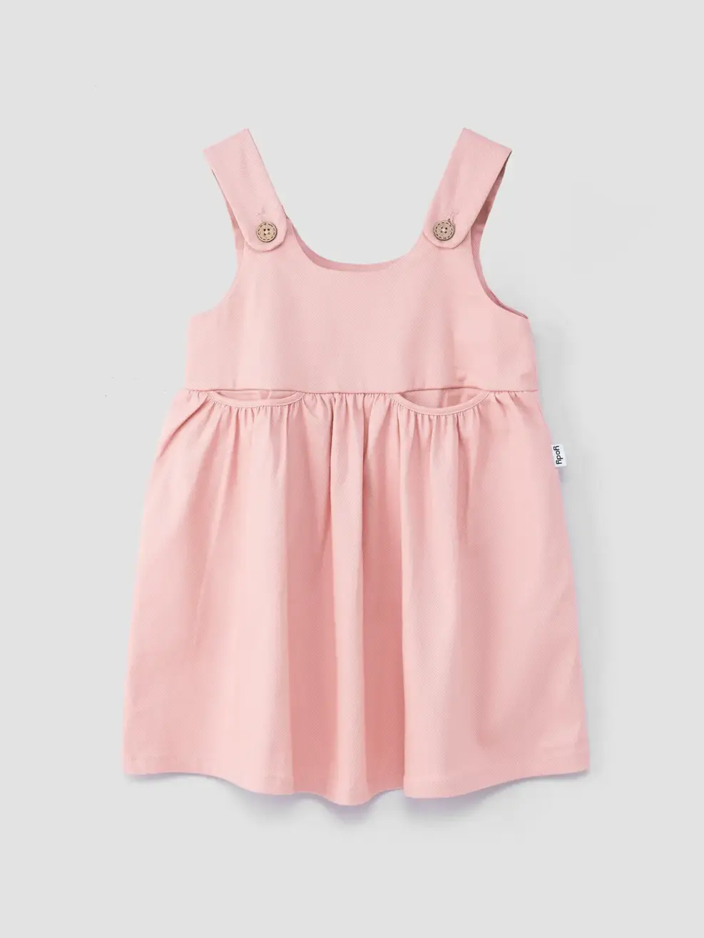Váy Đông Trẻ Em Yếm Hai Dây - Hồng - 2-3