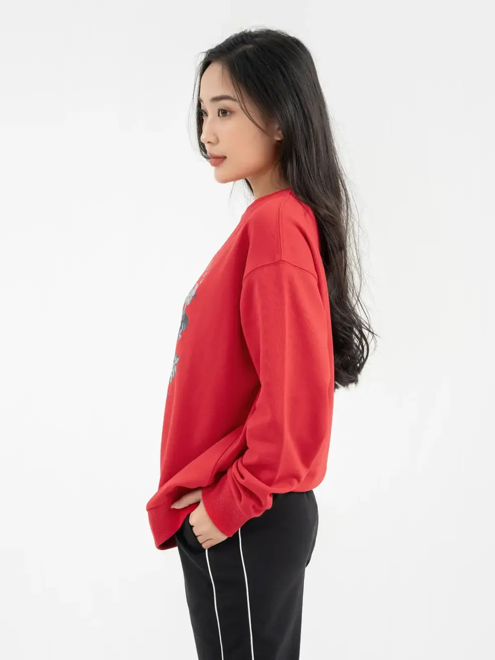 Áo Thu Đông Nữ Mickey And Friends Foundation - Đỏ - S