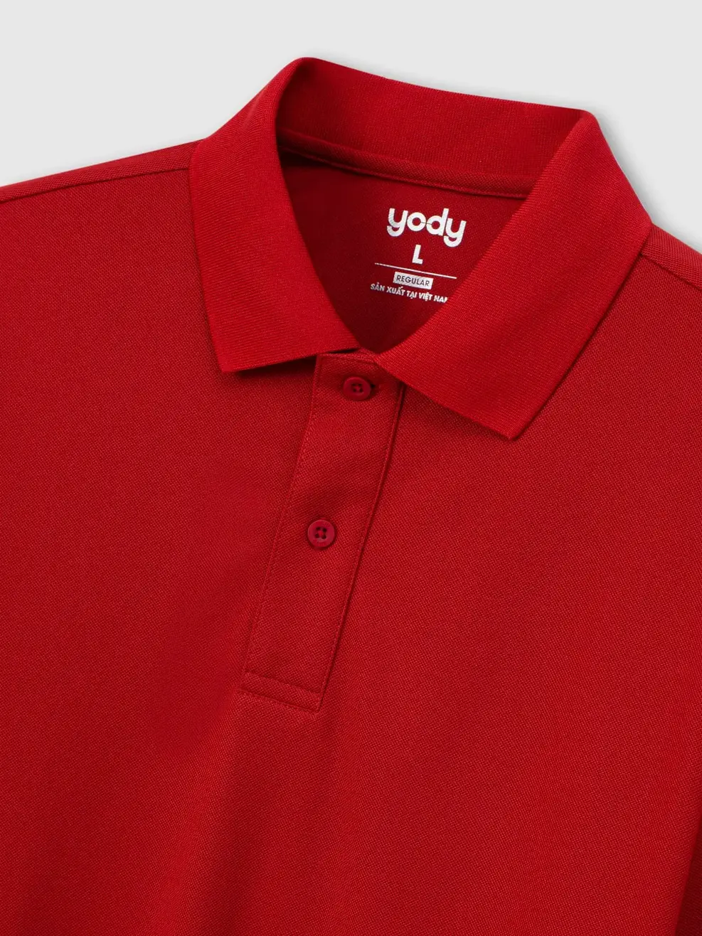 Áo Polo Nam Ngắn Tay Nẹp To - Đỏ 070 - M