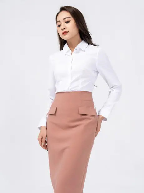 Áo Sơ-mi Nữ Nano Dài Tay Slim Fit (SMN3007)