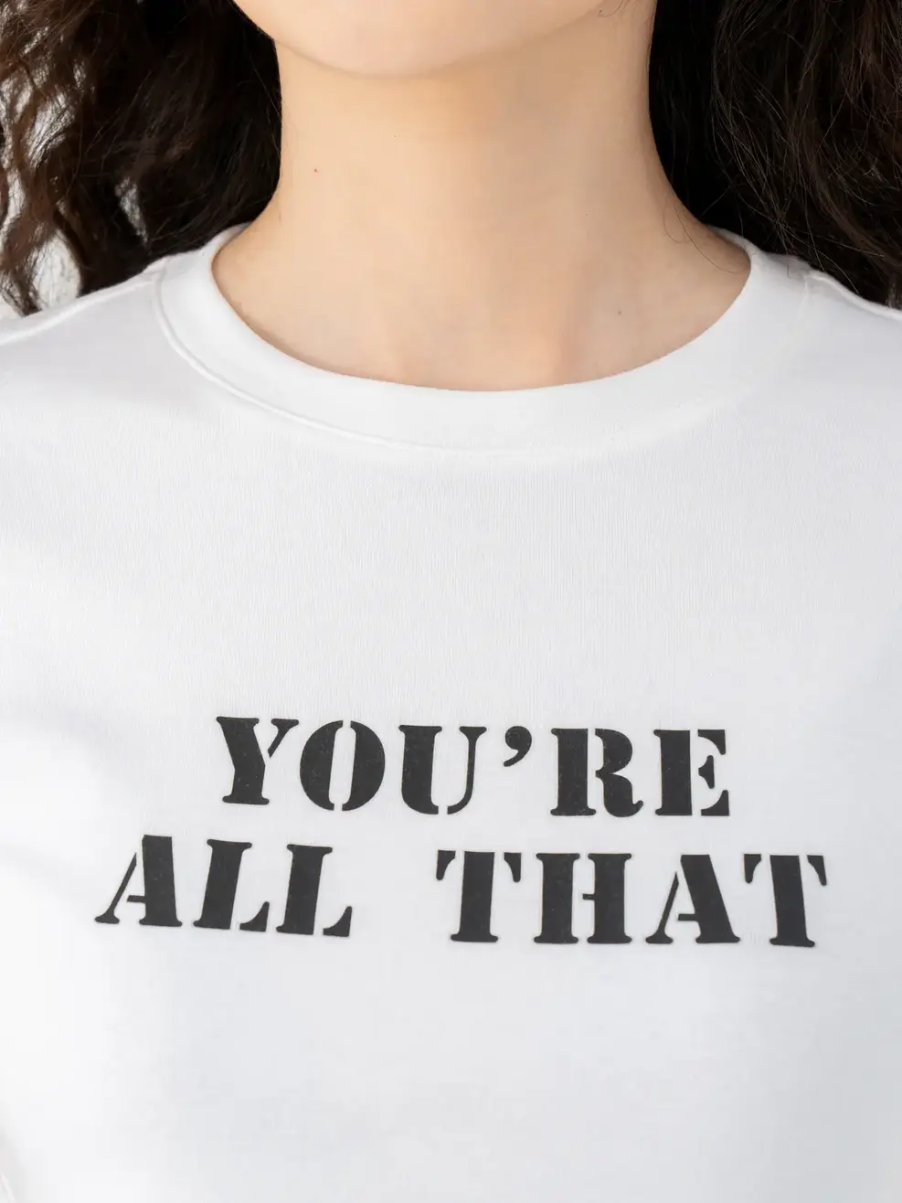 T-shirt Nữ Rcroptop In Chữ  - Trắng 1 - S